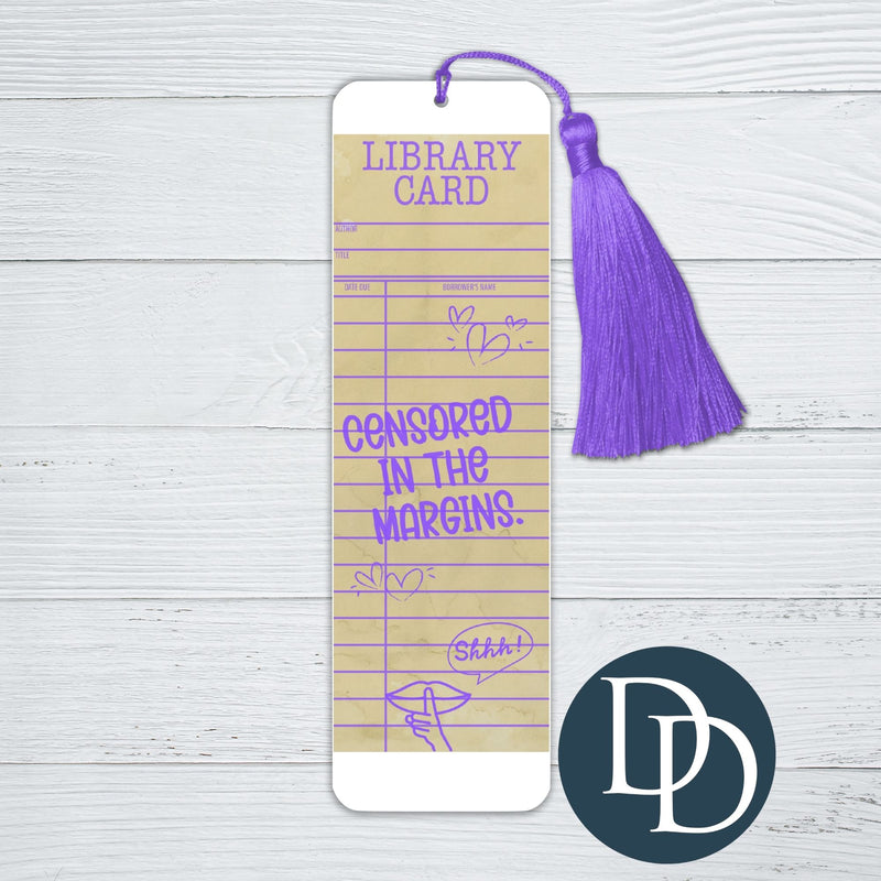 Censored In The Margins *UV DTF Bookmark Decal*