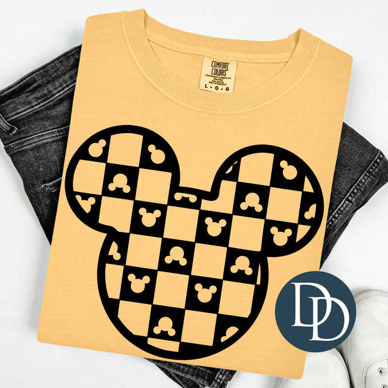 Checkered Mouse Knockout *DTF Transfer*