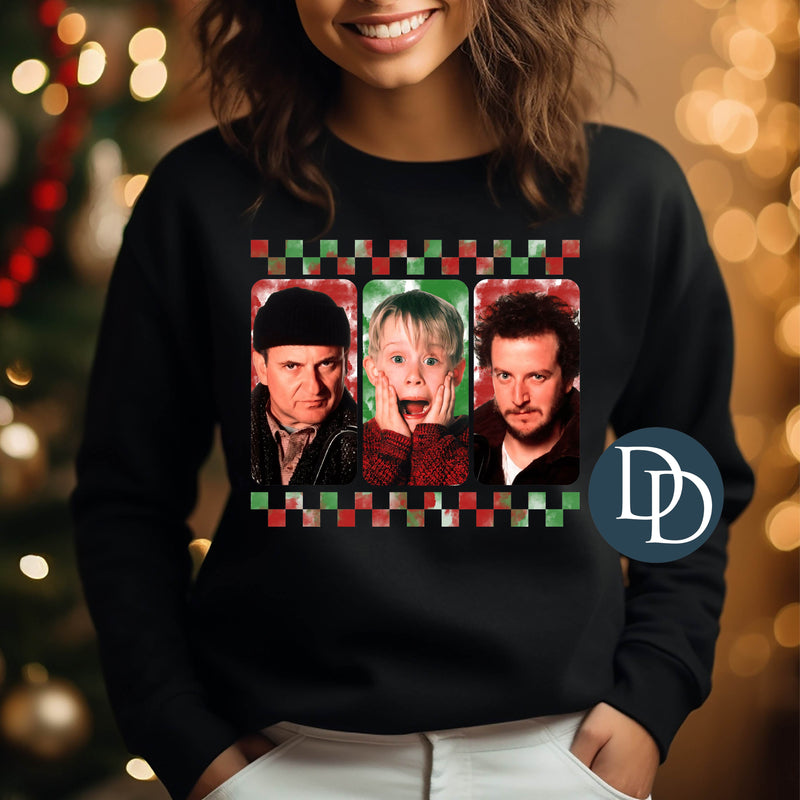 Christmas Alone Mugshots Red And Green *DTF Transfer*