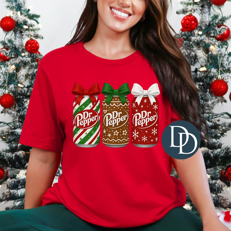 Christmas Print Dr P Cans *DTF Transfer*