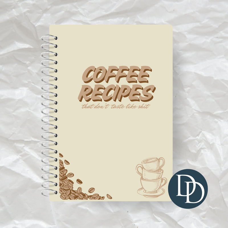Coffee Recipes *Journal UV DTF Decal*