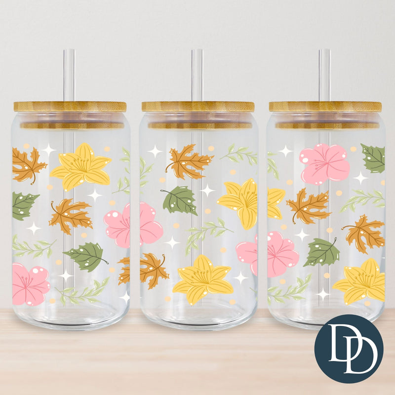 Colorful Autumn Botanicals *UV DTF Cup Wrap*