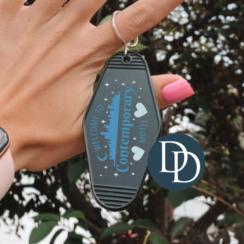 Contemporary Motel *Motel Keychain UV DTF Decal*