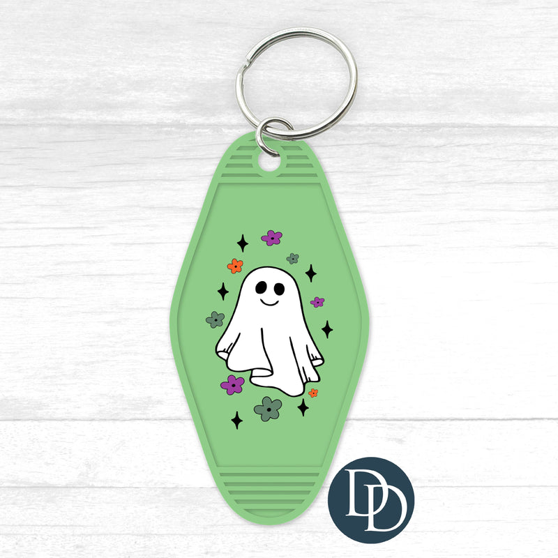 Cute Ghost Motel Keychain UV DTF Decal