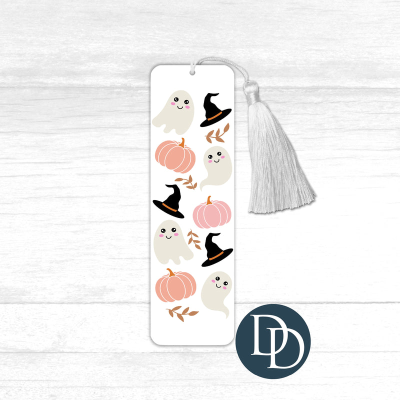Cute Ghosts And Witch Hats *UV DTF Bookmark Decal*