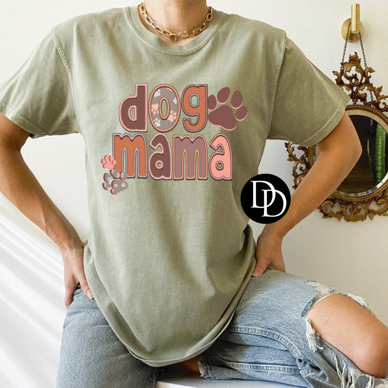 Faux Patch Dog Mama *DTF Transfer*