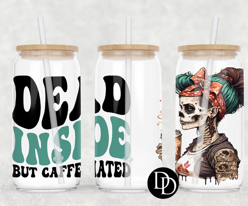 Dead Inside Coffee Mom UV DTF Cup Wrap