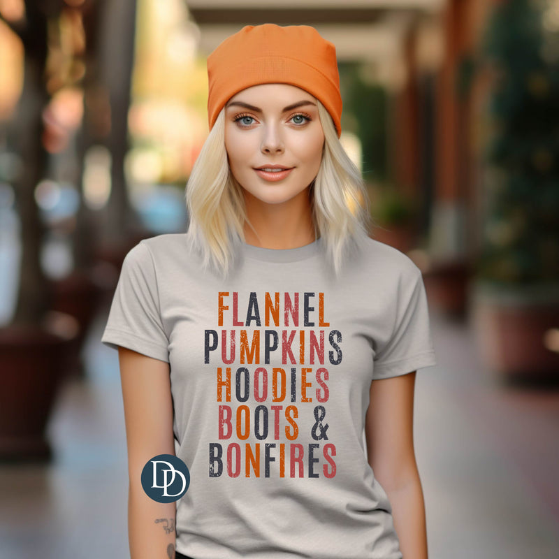 Distressed Flannel Pumpkins Hoodies *DTF Transfer*