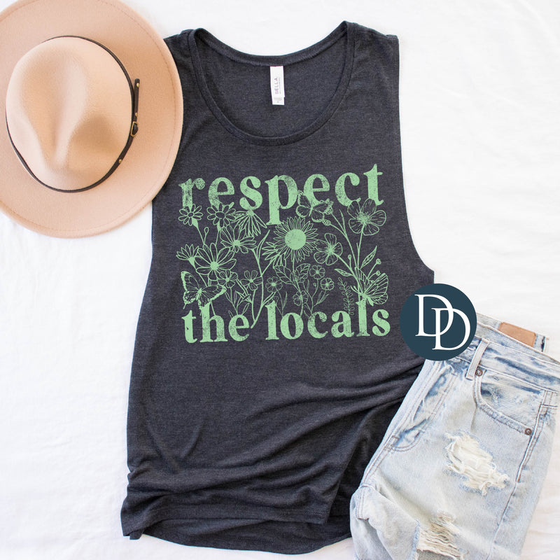 Distressed Support The Locals Flower Fields *DTF Transfer*