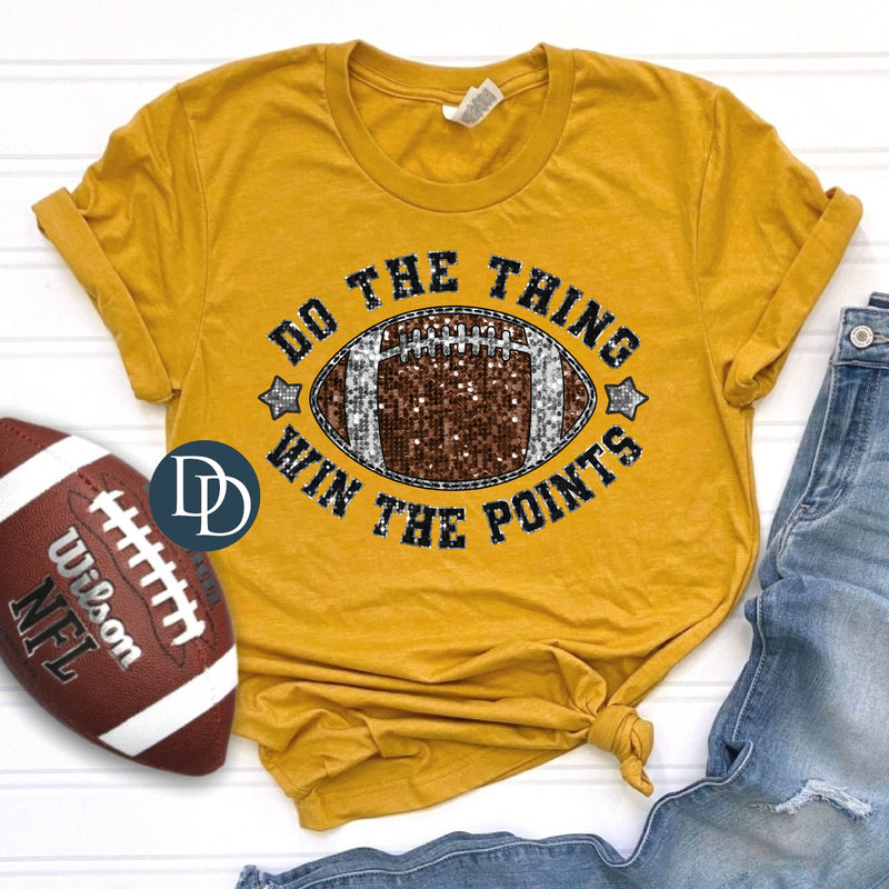 Do The Thing Faux Sequin Football *DTF Transfer*