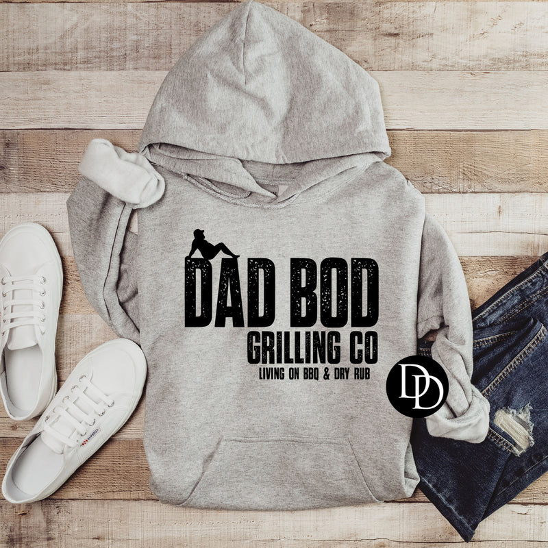 Dad Bod Grilling Co (Black Ink) - NOT RESTOCKING - *Screen Print Transfer*