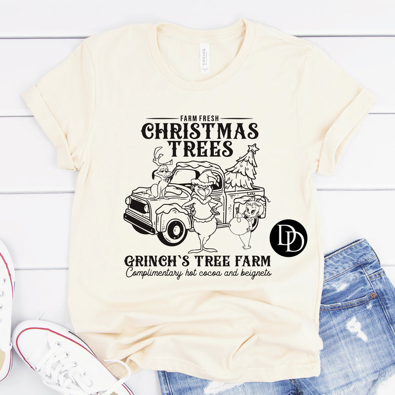 Farm Fresh Christmas Trees (Black Ink) *Screen Print Transfer*