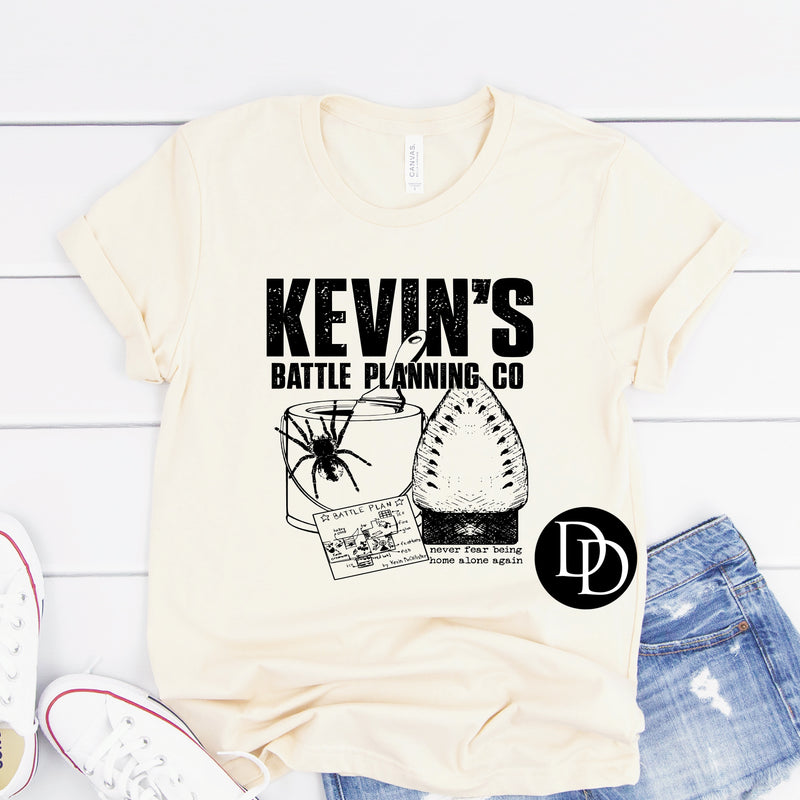 Kevin’s Battle Planning Co (Black Ink) *Screen Print Transfer*