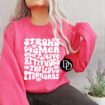 Strong Women Don’t Have Attitudes (White Ink) *Screen Print Transfer*