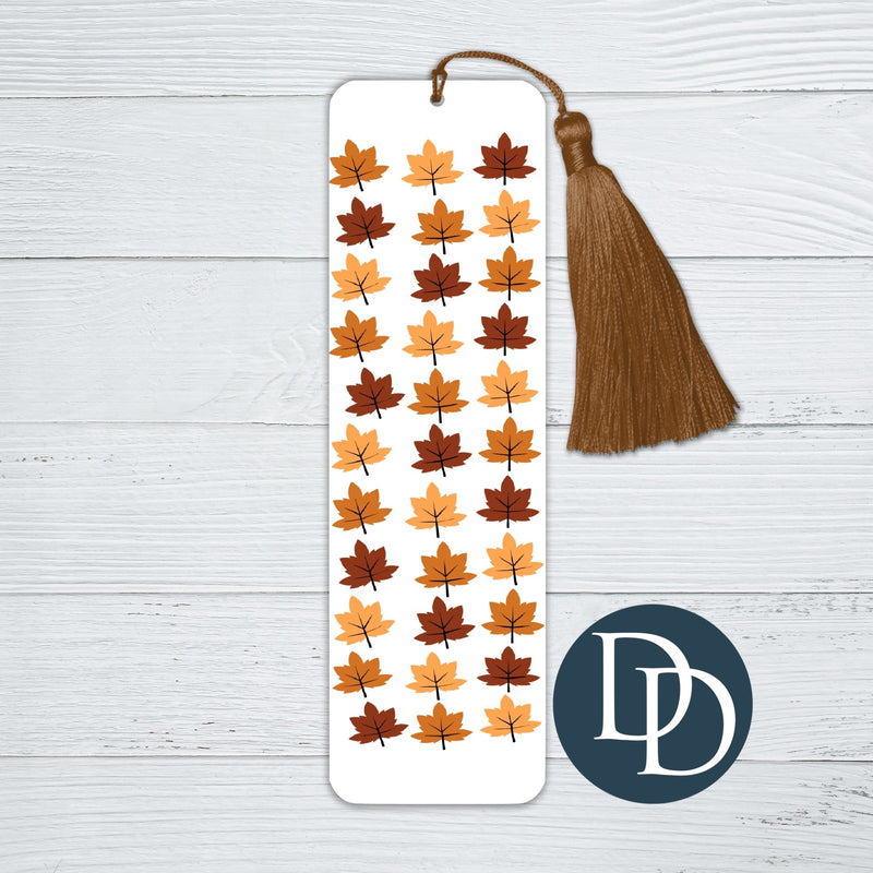 Fall Leaf Pattern *UV DTF Bookmark Decal*