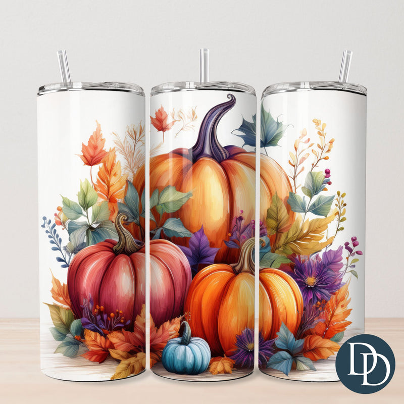 Fall Pumpkin Painting Tumbler Print *Sublimation Print Transfer*