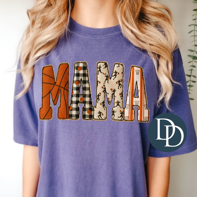 Faux Embroidery Basketball Mama *DTF Transfer*