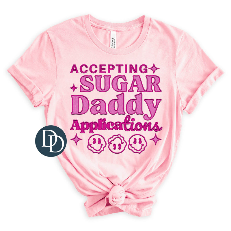 Faux Embroidery Sugar Daddy Applications *DTF Transfer*