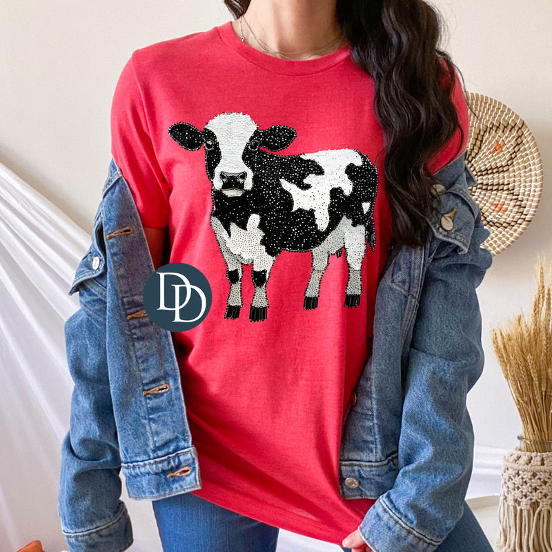 Faux Rhinestone Cow *DTF Transfer*