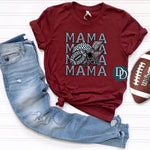 Faux Rhinestone Football Mama *DTF Transfer*