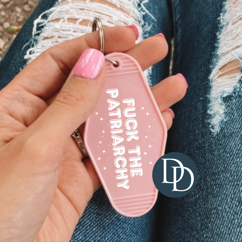 Fck The Patriarchy Sparkles *Motel Keychain UV DTF Decal*