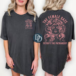 OVERSIZED Female Gaze Petrify the Patriarchy (Dusty Rose Ink) *Screen Print Transfer*