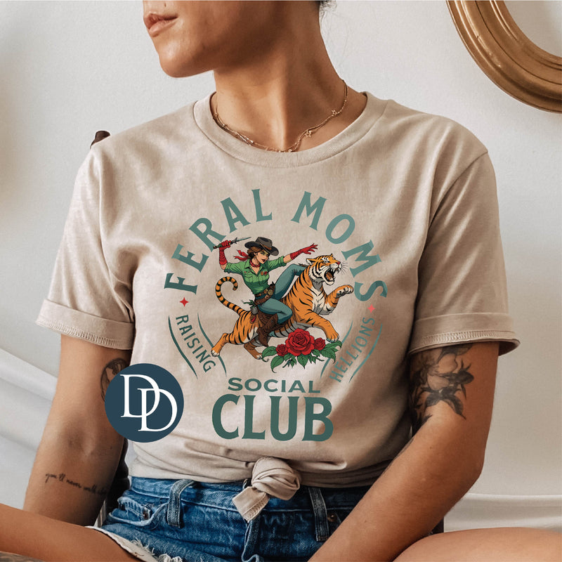Feral Moms Raising Hellions Social Club *DTF Transfer*