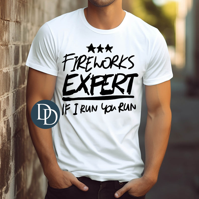 Fireworks Expert (Black Ink) *Screen Print Transfer*