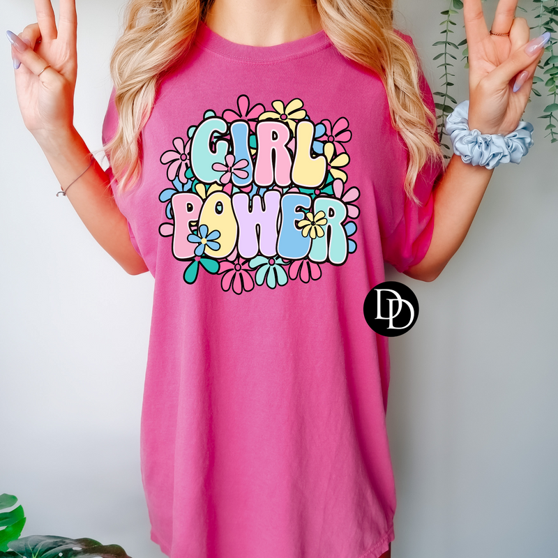 Floral Girl Power *DTF Transfer*