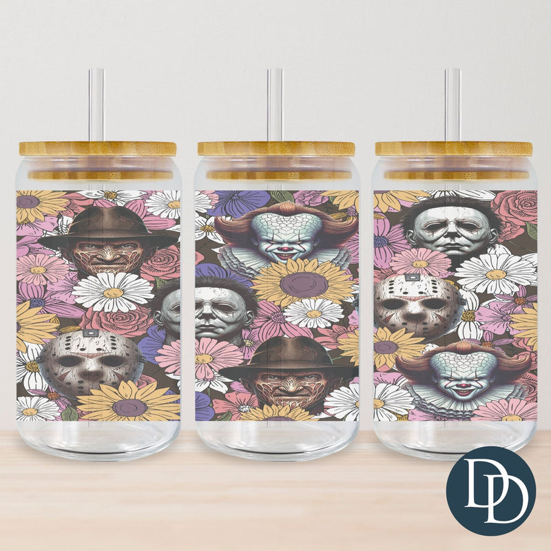 Floral Horror Tumbler Print *Sublimation Print Transfer*