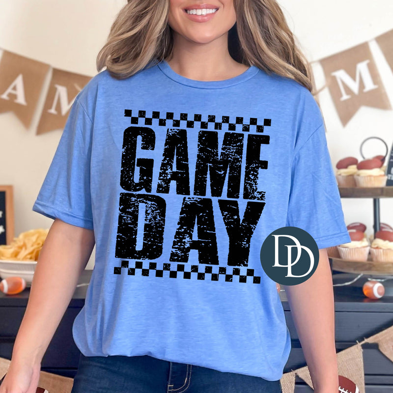 Game Day Distressed Checkered *DTF Transfer*