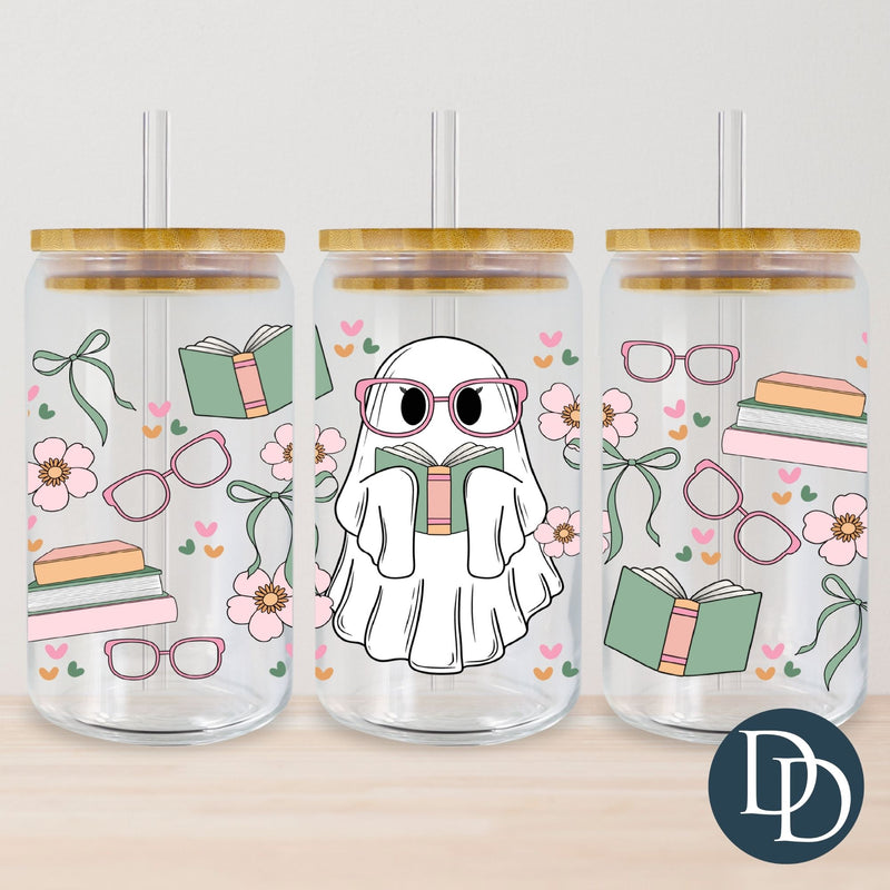 Ghost Glasses Bookish Accents *UV DTF Cup Wrap*