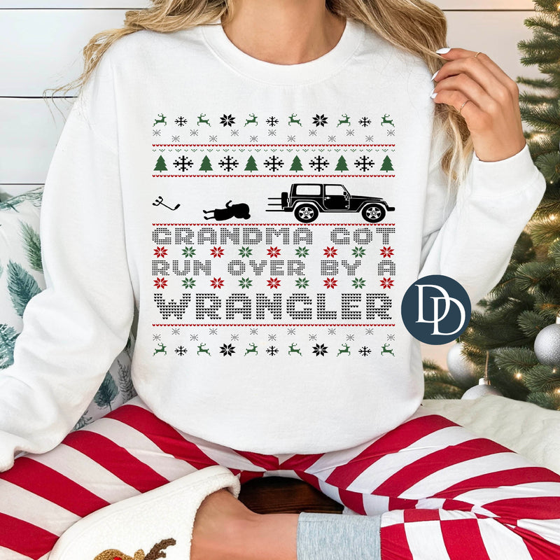 Grandma Got Run Over Ugly Sweater *DTF Transfer*