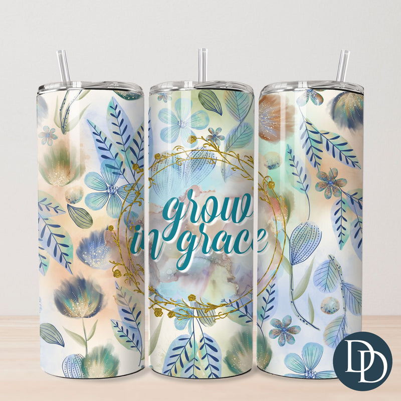 Grow In Grace Tumbler Print *Sublimation Print Transfer*