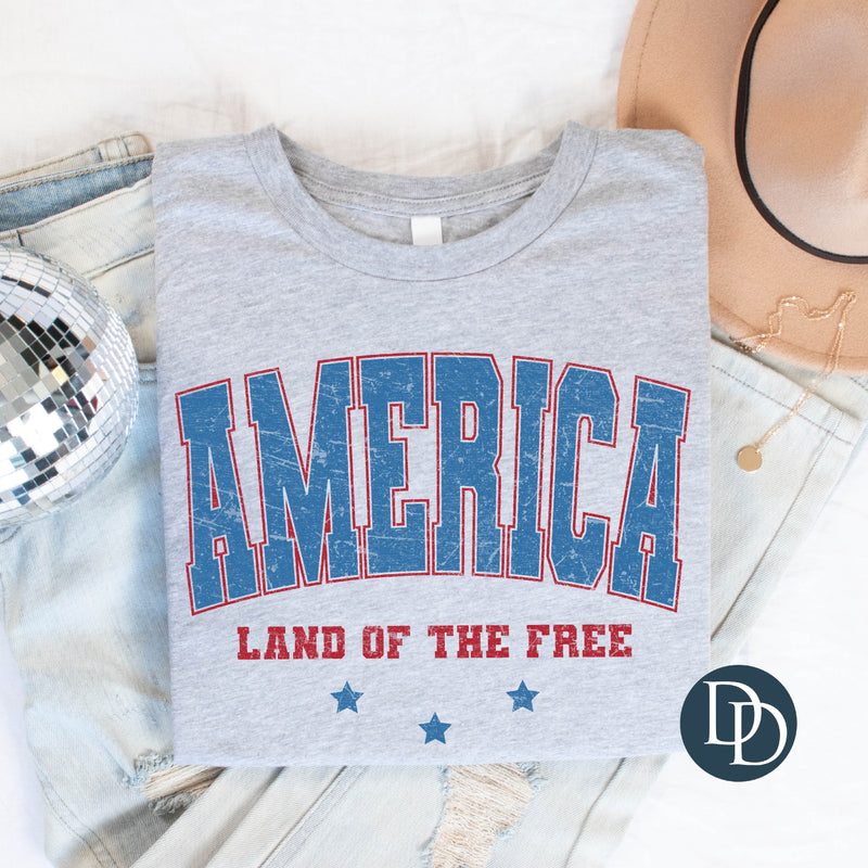 Distressed Land of the Free *DTF Transfer*