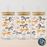 Halloween Bows Tumbler Print *Sublimation Print Transfer*