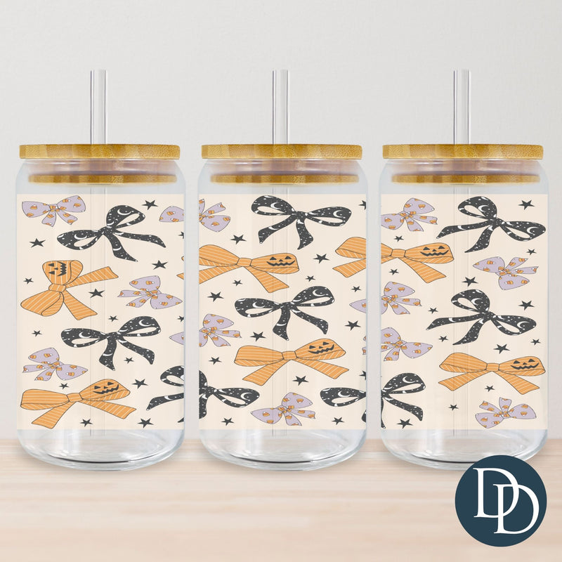 Halloween Bows Tumbler Print *Sublimation Print Transfer*