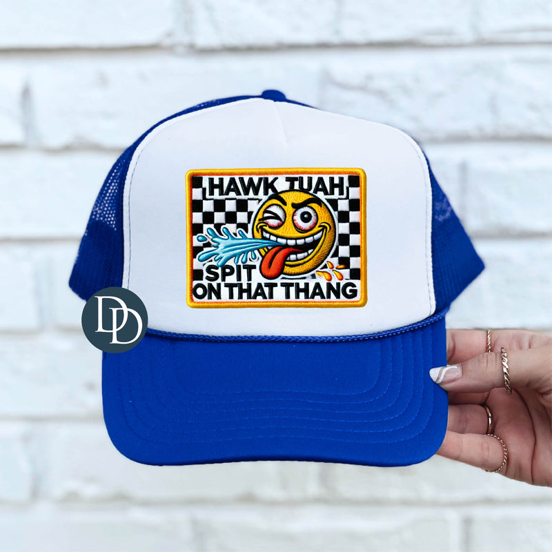 Hawk Tuah Faux Patch *DTF TRANSFER*