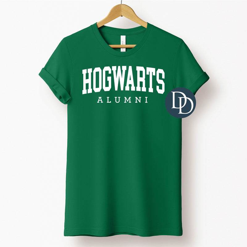 Hog Warts Alumni Model (White Ink) *Screen Print Transfer*
