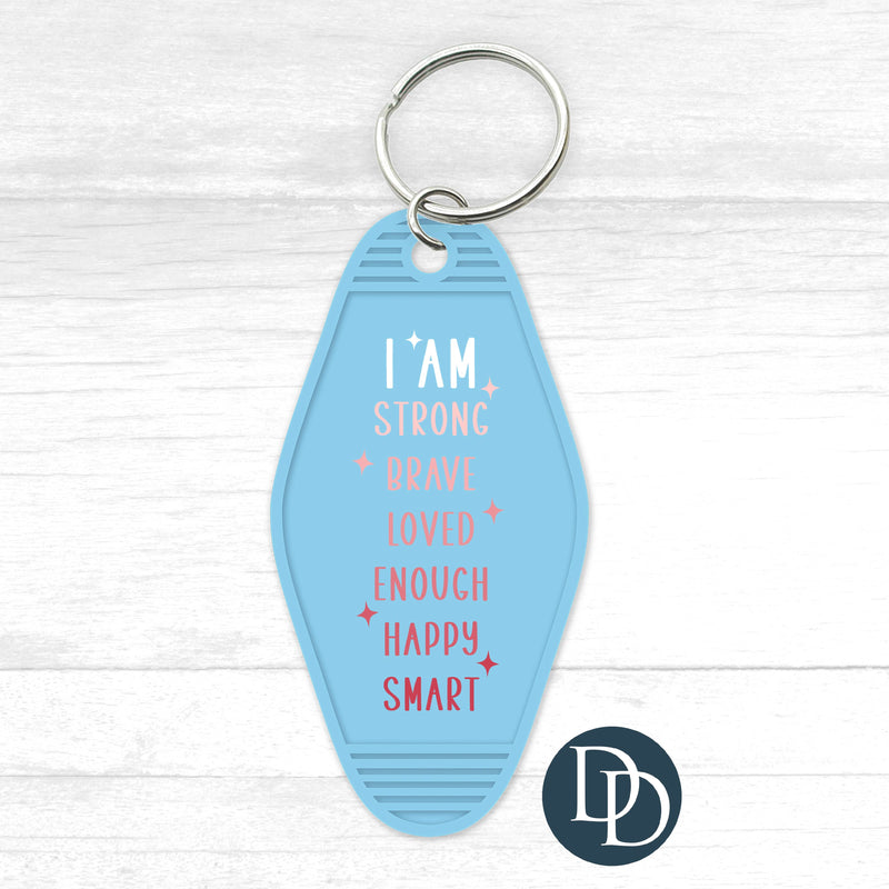 I Am Motel Keychain UV DTF Decal