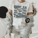 Trust God’s Timing (Cool Grey Ink)*Screen Print Transfer*