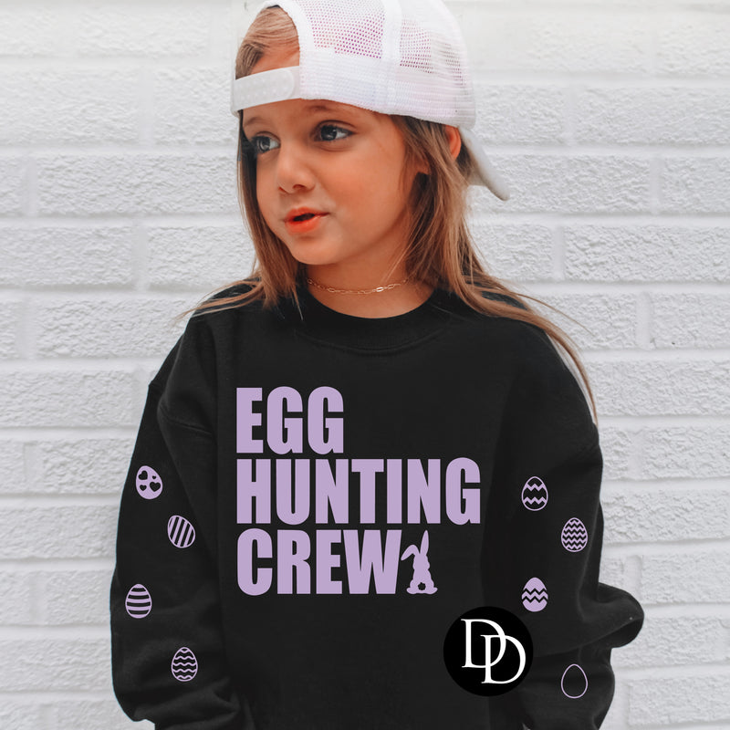 Egg Hunting Crew (Sized For Youth & Adult- Lavender Ink) - NOT RESTOCKING - *Screen Print Transfer*