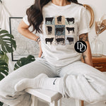 Distressed Patched Cows *Sublimation Print Transfer*