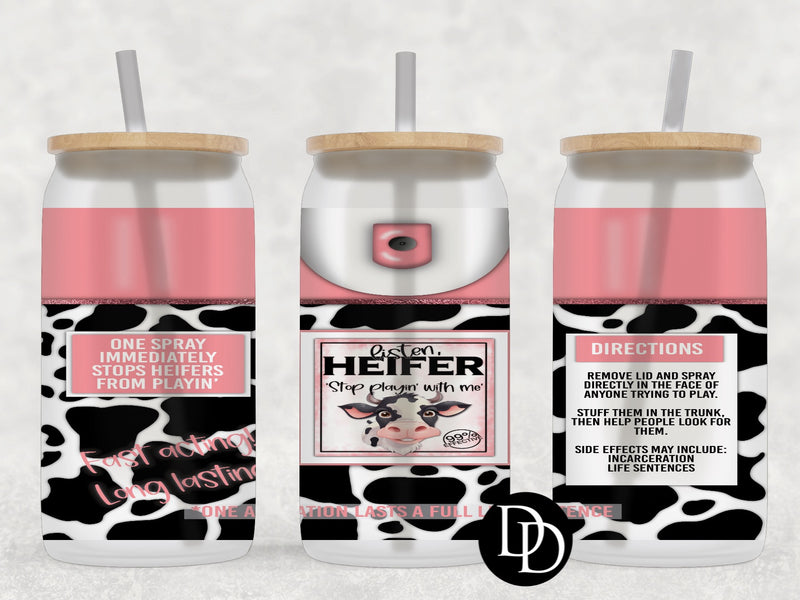 Listen Heifer *Sublimation Print Transfer*