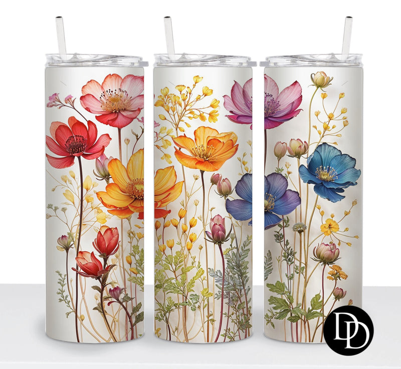 Watercolor Wildflowers *Sublimation Print Transfer*