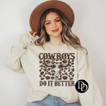 Cowboys Do It Better (Brown Ink) *Screen Print Transfer*