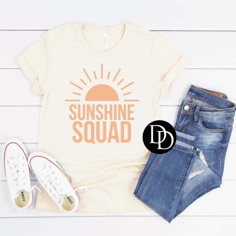 Sunshine Squad (Peach Ink) *Screen Print Transfer*