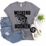 Weekend Hooker Fish (Black Ink) *Screen Print Transfer*