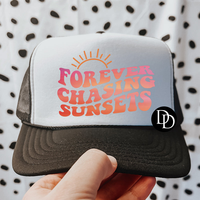 Forever Chasing Sunsets Multicolored *DTF Transfer*