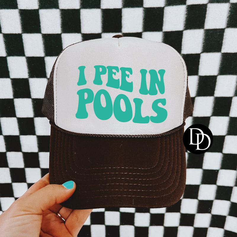 I Pee In Pools Teal *DTF Transfer*